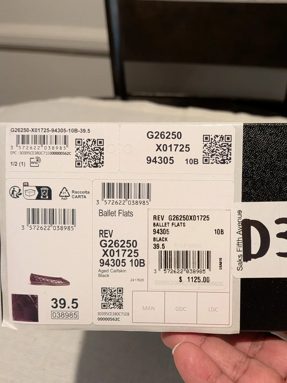 CHANEL Empty Gift Shoes Box